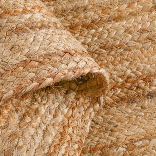 Hausattire Hand Woven Jute Braided Rug, 2'x3' – Natural, Reversible Boho Entry Area Rugs for Kitchen, Living Room I Farmhouse Indoor Outdoor Decorative Floor Rug, 24x36 Inches - Image 7