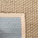 SAFAVIEH Natural Fiber Collection Accent Rug - 2' x 3', Natural & Beige, Border Basketweave Seagrass Design, Easy Care, Ideal for High Traffic Areas in Entryway, Living Room, Bedroom (NF114A) - Image 3